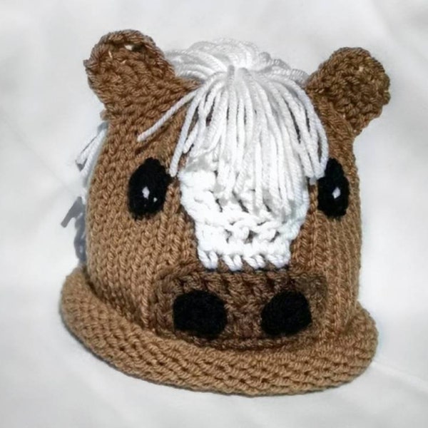 Horse Hat newborn crochet hat baby boy girl knit hat crochet baby hat knit baby hat baby pony hat