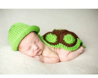 Newborn Turtle Outfit Newborn Crochet Turtle Outfit Baby Boy Crochet Newborn photo outfit baby turtle outfit newborn baby boy outfit