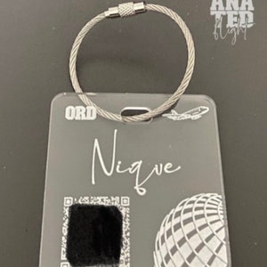 United Acrylic Luggage Tag