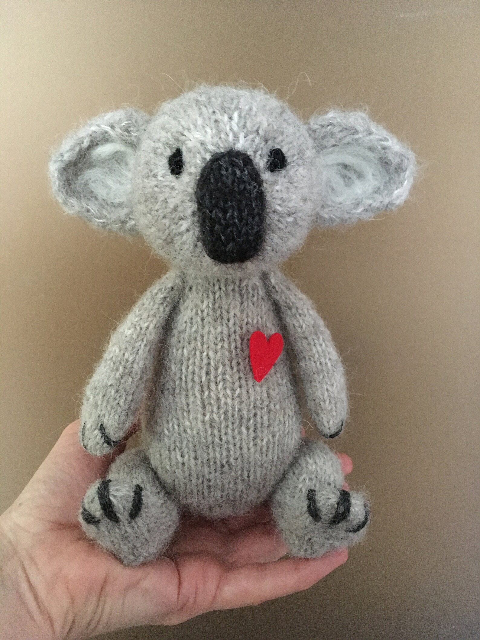 Knitted Koala Cute Koala Soft Toy Handmade Koala Animal Etsy
