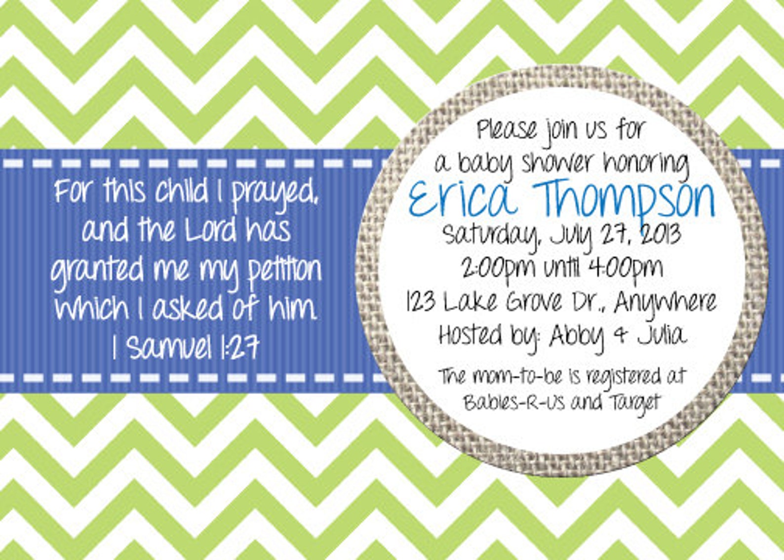 Baby Shower Invitation For This Child I Prayed Christian Etsy