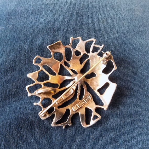 David-Andersen Norway Abstract Enamel Silver Pend… - image 6