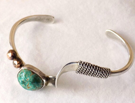 Contemporary Native American Signed Handmade Turq… - image 7