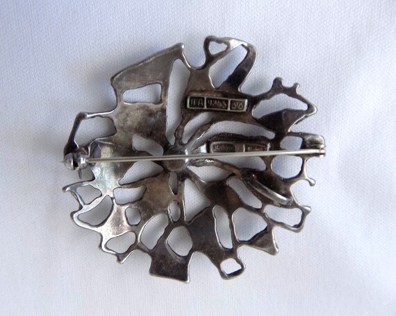 David-Andersen Norway Abstract Enamel Silver Pend… - image 4