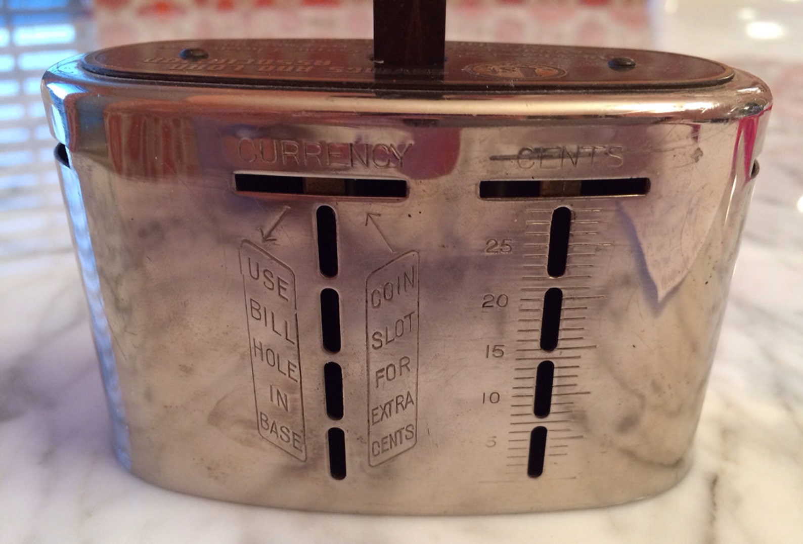 Vintage Bank With Key The Traveling Teller The Automatic Etsy