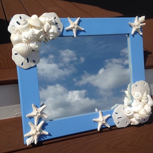 SALE - Beach Decor - Nautical Shell Mirror (LM011)