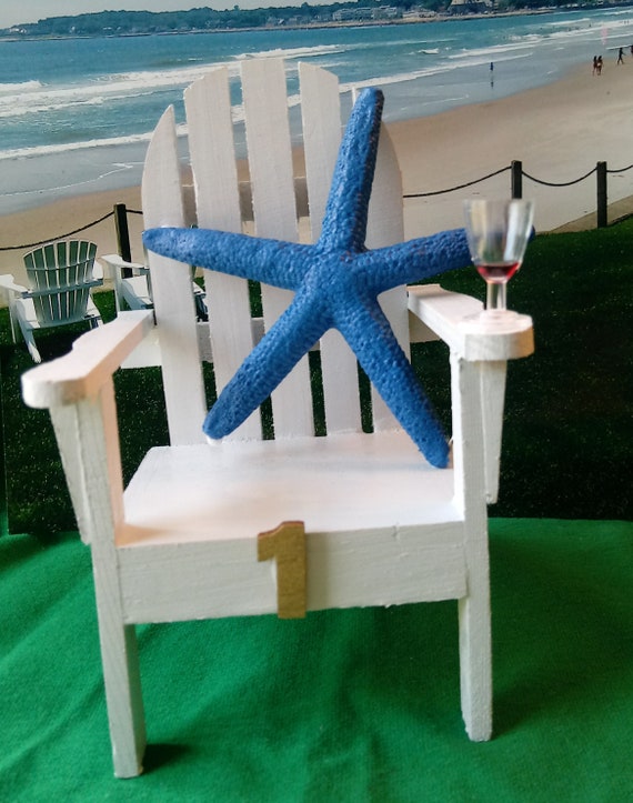 Beach Wedding Table Numbers Adirondack Chairs FREE | Etsy