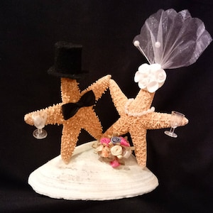 Nautical Wedding Cake Topper - Beach Wedding