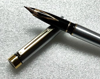 1976 Sheaffer Lifetime Stainless Steel TARGA Model 1001x fountain pen.