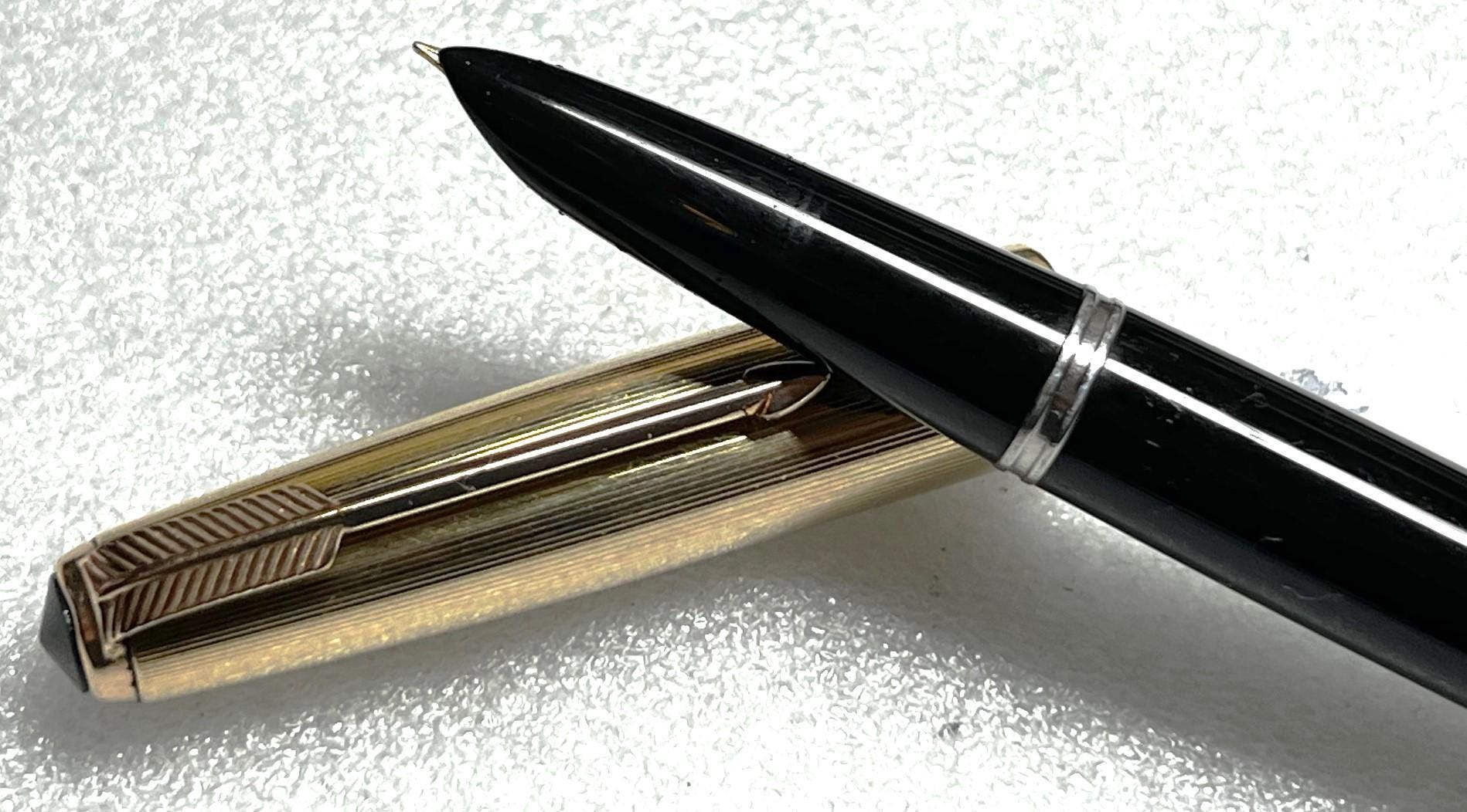 PARKER パーカー ヴィンテージ 万年筆 ゴールドカラー 金ペン先 パーカー ゴールドペン先 - Etsy 日本