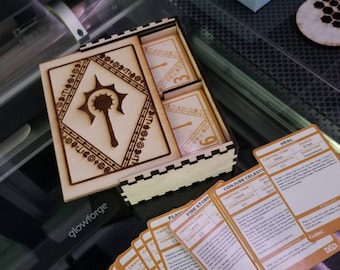 Laser Cutting Files - RPG Spell Card Box - SVG only