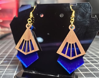 Laser Cutting Files - Art Deco Earrings - SVG only