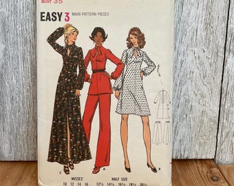 Buttrick 6876 Half Size Dress Tunic Pants Size 12.5 Pattern UNCUT FF