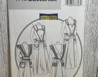 Butterick 4042 Making History Historical Apron in Four Styles Pattern Size S-L UNCUT FF