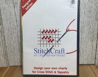 Stitch Craft by Crafted Software Designer Edition Cross Stitch Pattern Designer Great Condition