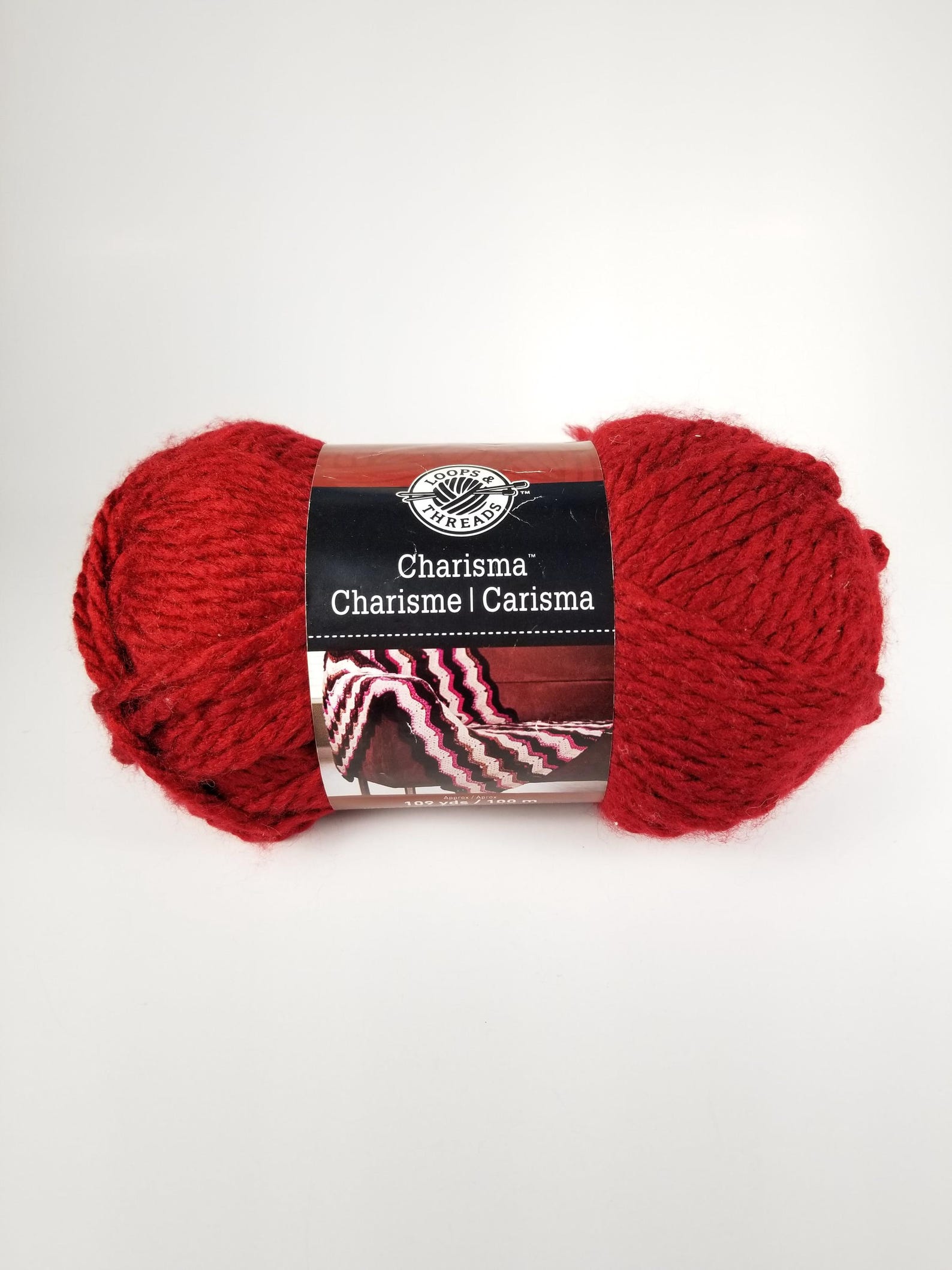 Loops and Thread Charisma Bulky Yarn Red #10 Lot 1548 - Etsy
