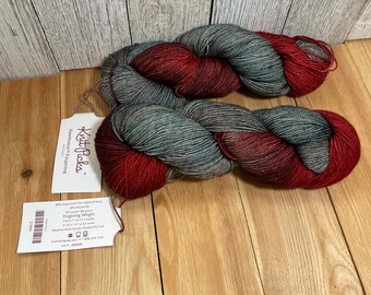 Knit Picks Hawthorne Fingering Weight Wool Yarn Jade District 2 Skein Bundle