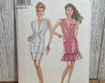 New Look 6713 Jacket Dress Pencil Skirt Pleated Skirt Pattern Size 8-18 UNCUT FF