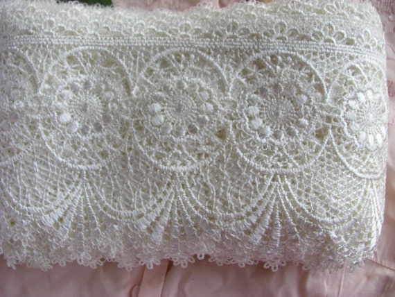 10yds superbe mariage Venise Venise mariage Lace Trim de grande 140mm abat-jour victorien de Rideau 1c8621 10yds superbe mariage Venise Venise mariage Lace Trim de grande 140mm abat-jour victorien de Rideau 1c8621