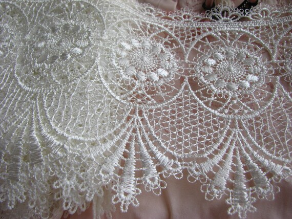 10yds superbe mariage Venise Venise mariage Lace Trim de grande 140mm abat-jour victorien de Rideau 1c8621 10yds superbe mariage Venise Venise mariage Lace Trim de grande 140mm abat-jour victorien de Rideau 1c8621