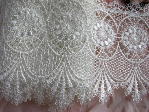 10yds superbe mariage Venise Venise mariage Lace Trim de grande 140mm abat-jour victorien de Rideau 1c8621 10yds superbe mariage Venise Venise mariage Lace Trim de grande 140mm abat-jour victorien de Rideau 1c8621