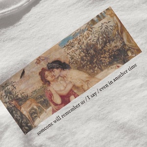 someone will remember us (sappho) t shirt | lesbian & wlw pride | printed art
