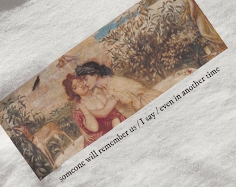 someone will remember us (sappho) t shirt | lesbian & wlw pride | printed art