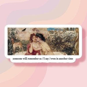 someone will remember us (sappho) vinyl sticker | lesbian & wlw pride