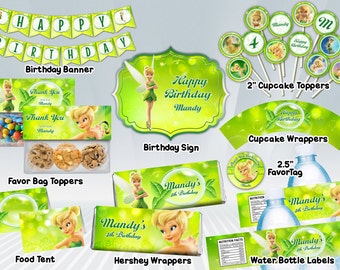 Free printable tinkerbell labels