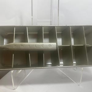 Vintage MCM aluminum ice cube tray maker.  General Electric,Philco and Admiral