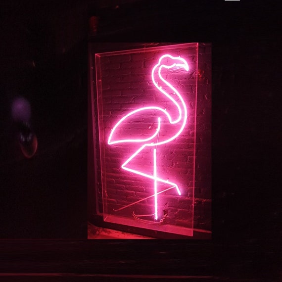 Details about   210265 OPEN Flamingo Beer Bar Dance Game Room Lure Carnival LED Light Sign 