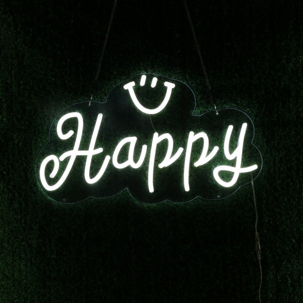 Happy LED Neon Sign Personalized Light up Sign Make Your Own Etsy UK
