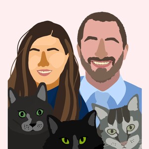 Custom Digital Family Portrait