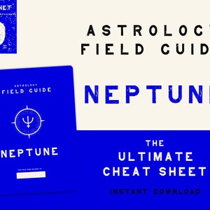 NEPTUNE Astrology Field Guide | Printable Instant Digital Download Reference Cheat Sheet Pages for Zodiac Planet Correspondences & Rulership