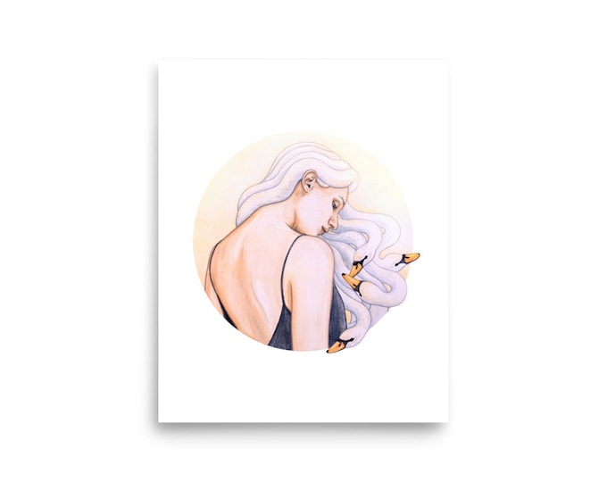 Watercolor Print - Ugly Duckling