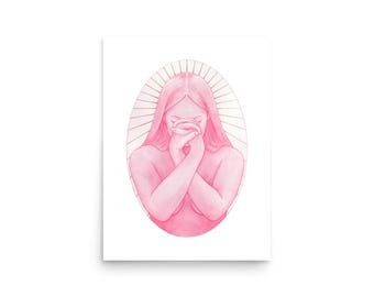 Mixed Media Art Prints -The Ribbon Prayer