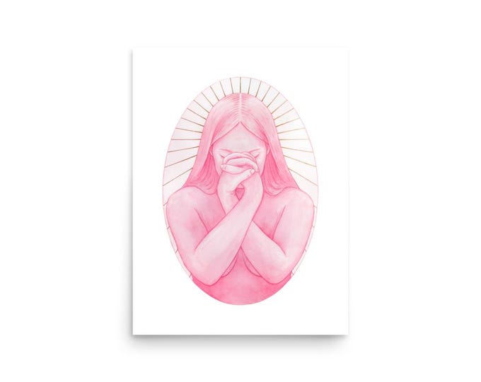 Mixed Media Art Prints -The Ribbon Prayer