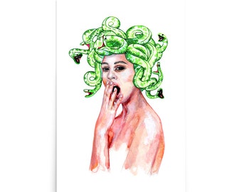 Mixed Media Art Prints - Sleepyhead Print