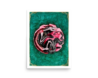 Mixed Media Art Prints - Big (but not so) Bad