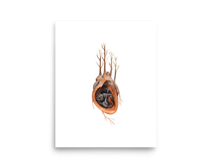 Watercolor Art Prints - Cold Hearted Print