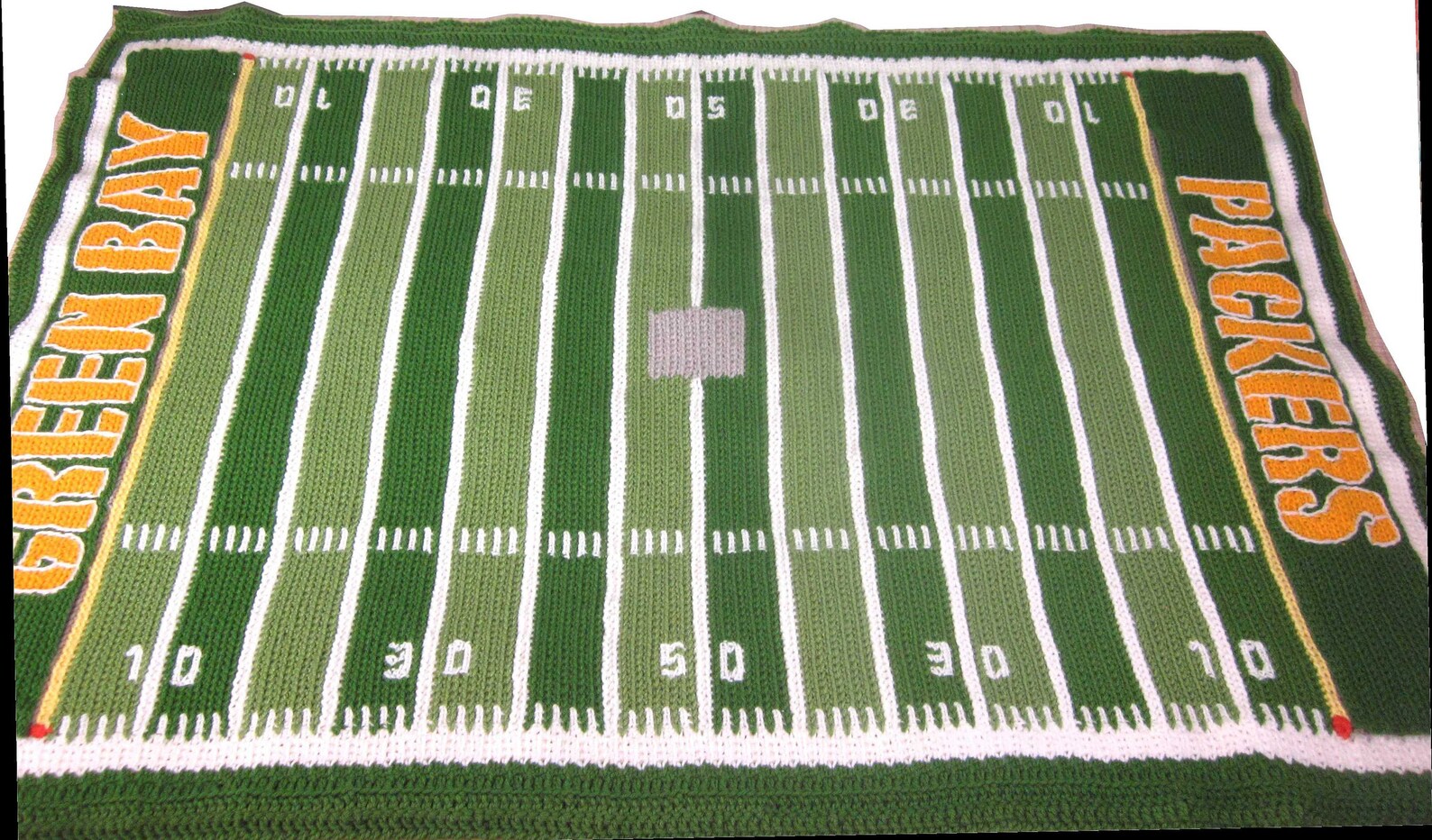 Pattern Chart for Crochet Football Field Afghan Blanket Etsy Australia