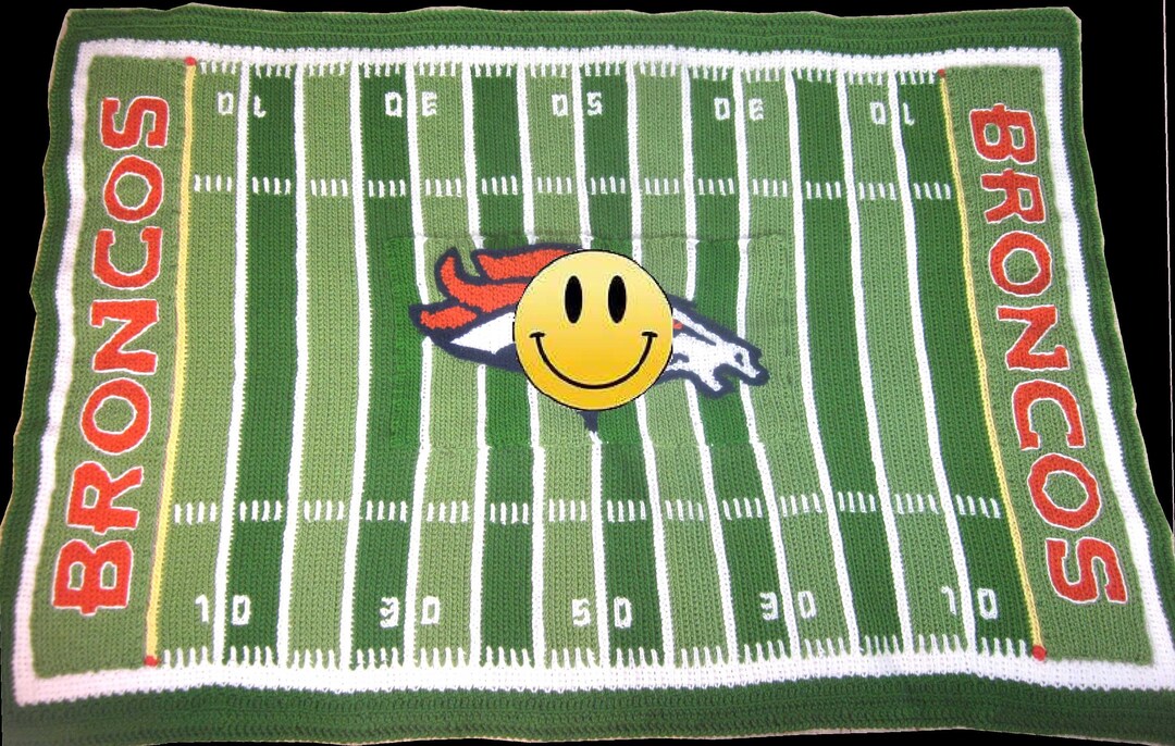 Denver Broncos Pattern Chart and Directions for Crochet Football