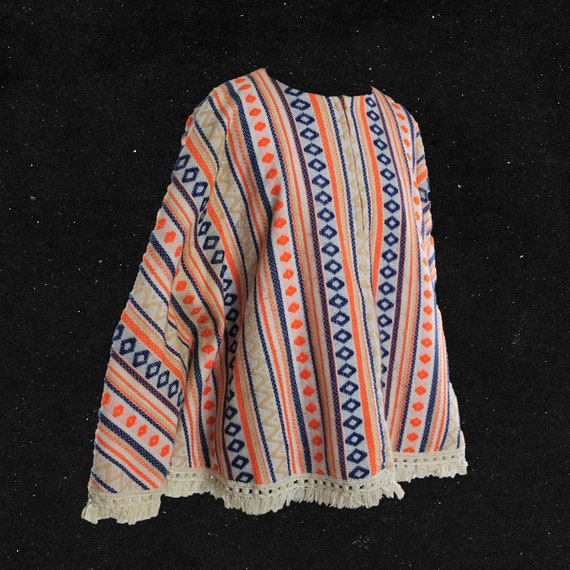 1960s/70s Bohemian Knit Poncho