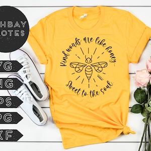 Spreuken 16:24 "Vriendelijke woorden zijn als honing — zoet voor de ziel" SVG, Cut File, Silhouette, Cricut, PNG, JPG, eps, dxf alles inbegrepen!