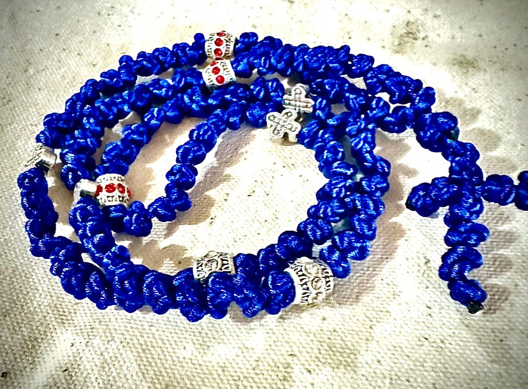 100 Knot Traditionally Tied Greek Orthodox Prayer Rope, Komboskini ...