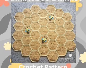 Baby Bumblebee Blanket Crochet Pattern - Instant PDF Download