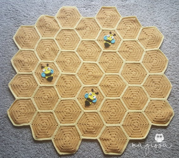 Baby Bumblebee Blanket Crochet Pattern Instant PDF Download Etsy