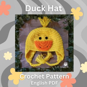 Duck Hat Crochet Pattern - Instant PDF Download