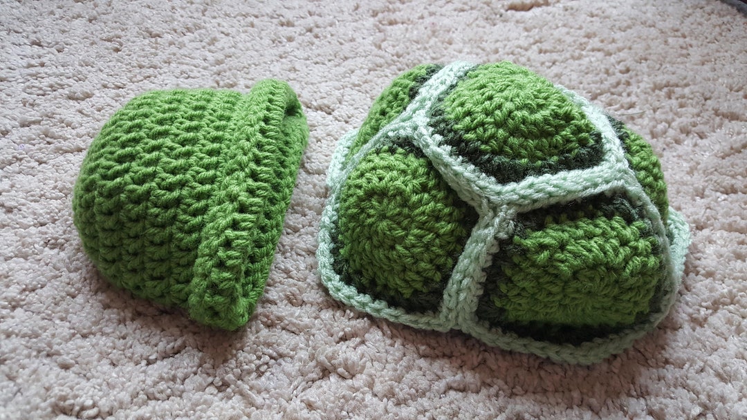 Crochet Turtle Newborn Photography Set Etsy