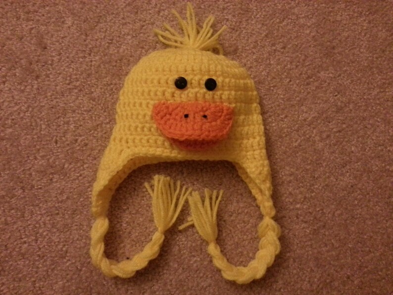 Crochet Duck Hat Etsy